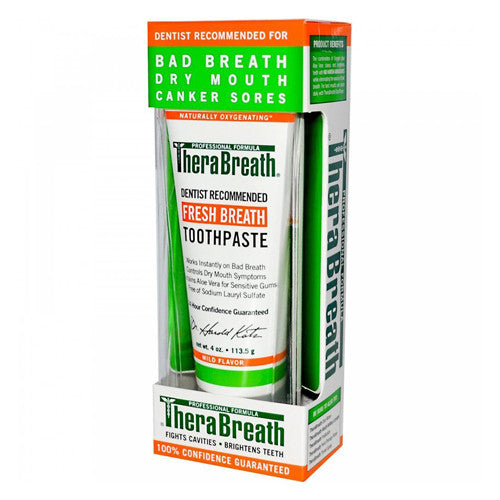 Therabreath Oxygenating Fluoride Toothpaste With Aloe Vera - 4 Oz ...