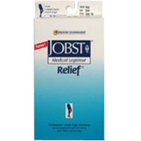 Jobst Medical Legwear Stockings Relief Compression 20-30 Mm/Hg Waist, Closed Toe Beige, Medium - 1 Ea