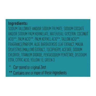 Zest Refreshing Bath Bar Soap, Aqua Soap 3 Ea - 4 Oz