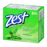 Zest Bath Bar Soap, Fresh Aloe 3 Ea - 4 Oz