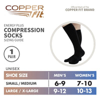 Copper Fit Hydrating Socks Large Compression and X-Large, 1 Pair