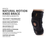 Copper Fit Knee Brace Natural Motion, 1 Ea
