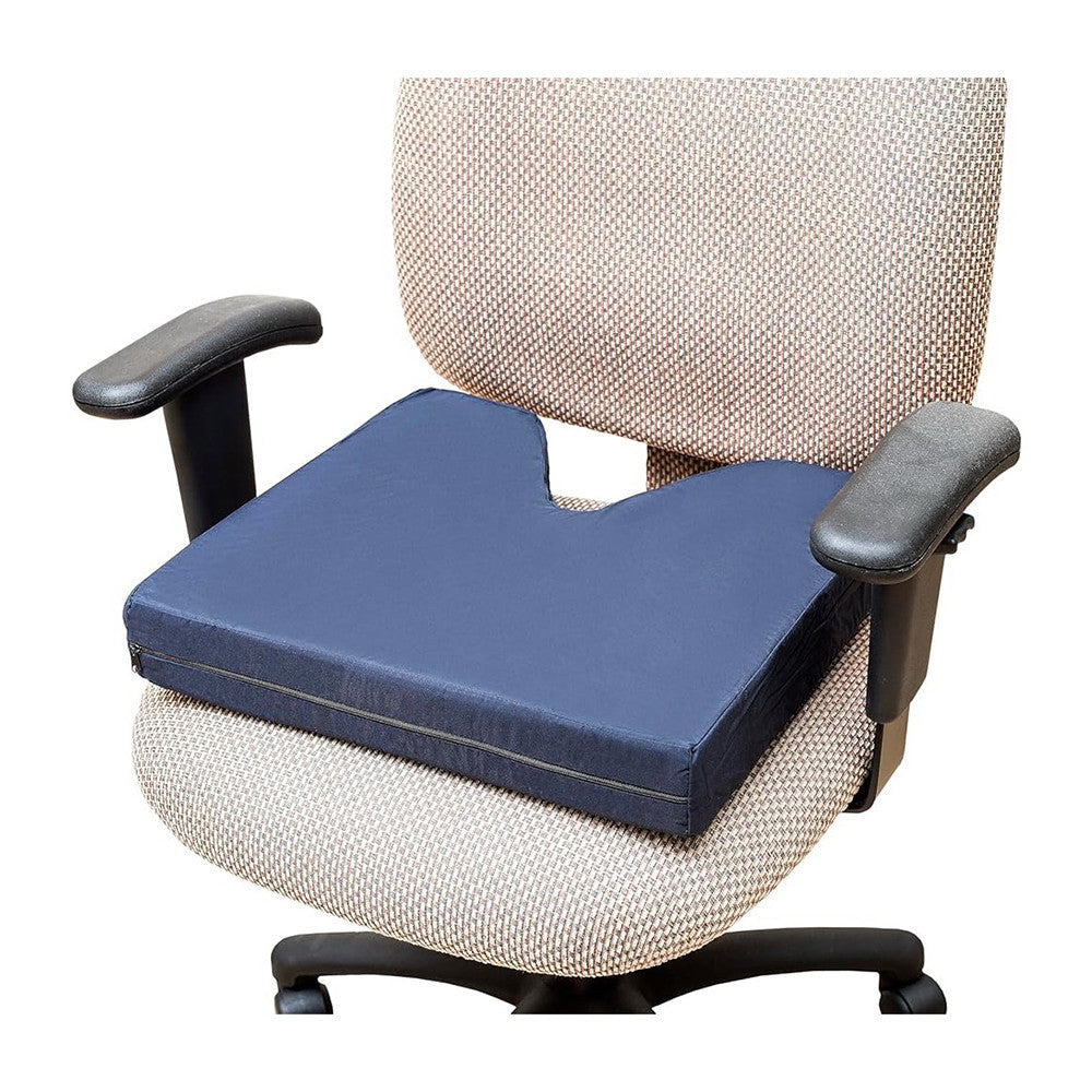 Essential Medical Supply Coccyx Cushion Seating Foam 3 Inch for Wheelchairs, 1 Ea