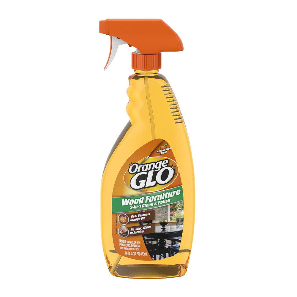 Orange Glo Wood Furniture 2 In 1 Cleaner And Polish, 16 Oz
