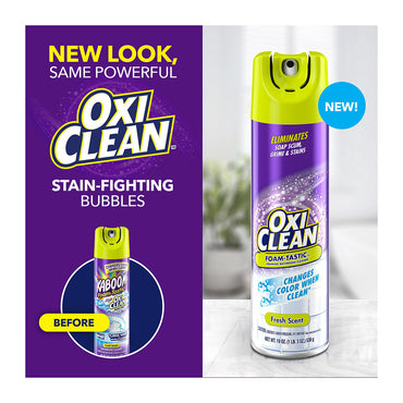 Oxi Clean Foam Tastic Foaming Bathroom Cleaner, Fresh Scent, 19 Oz