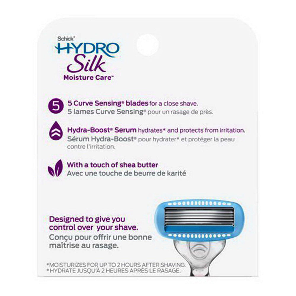 Schick Hydro Silk Razor Cartridges Refill for Women, 4 Ea