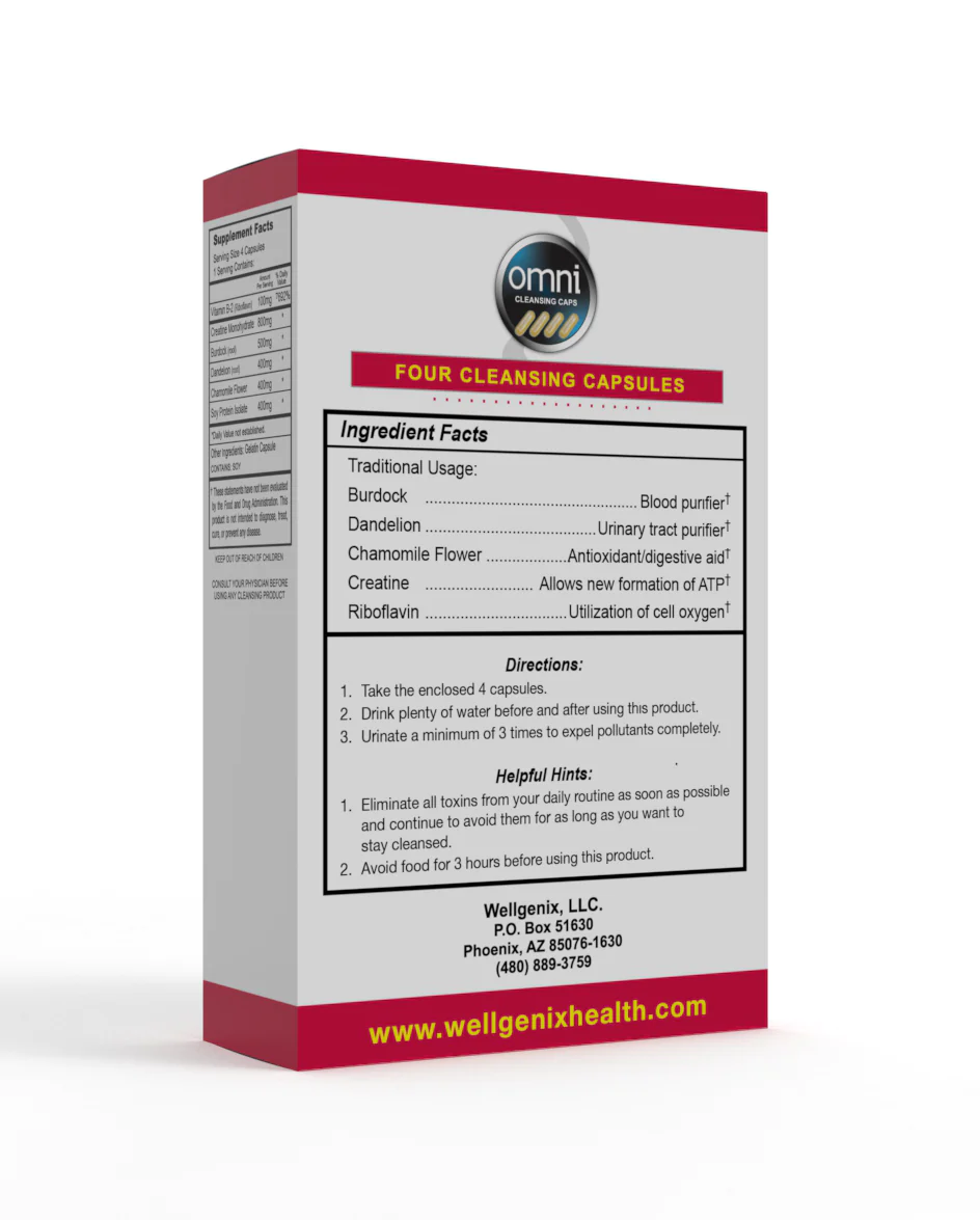Wellgenix Omni Cleansing Extra Strength Capsules, 4 Ea