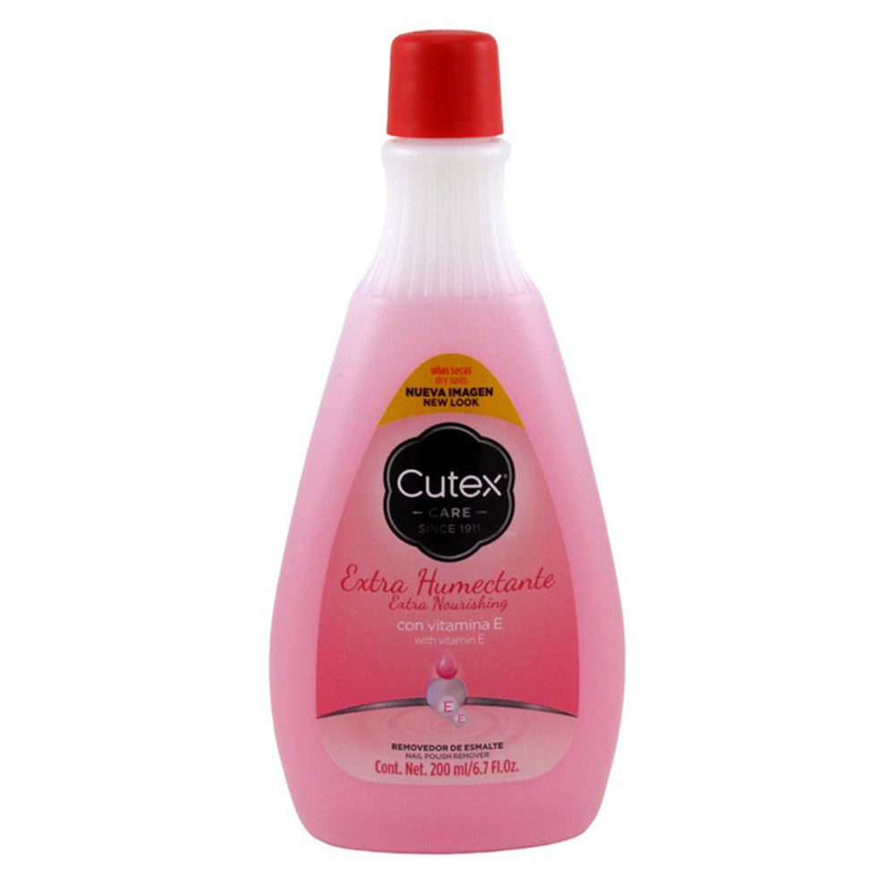 Cutex Extra Nourishing Polish Remover for Removing Nail Color and Nourishing Nails 6.7Oz (200ml)
