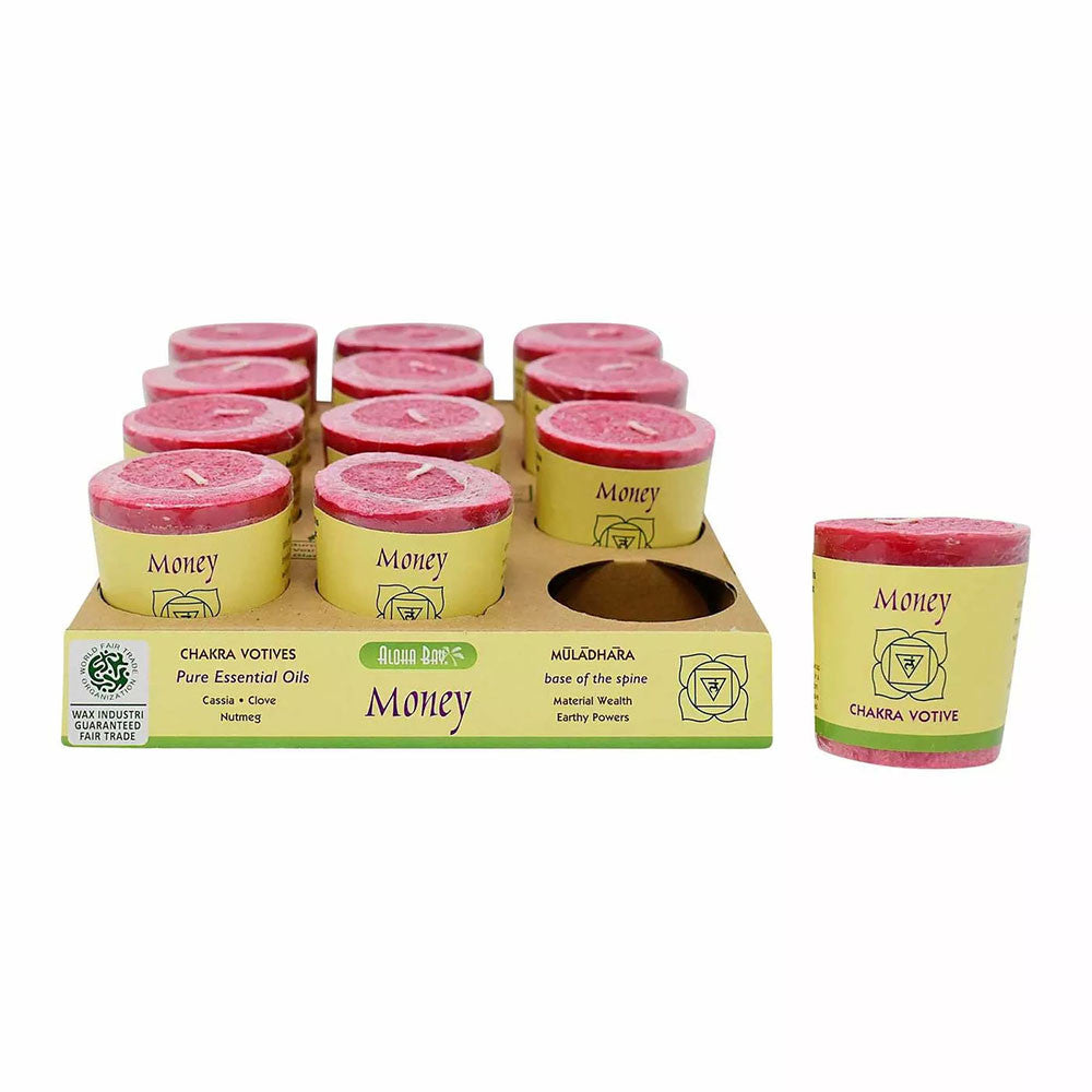 Aloha Bay Chakra Energy Votive Candle, Money, 2 Oz