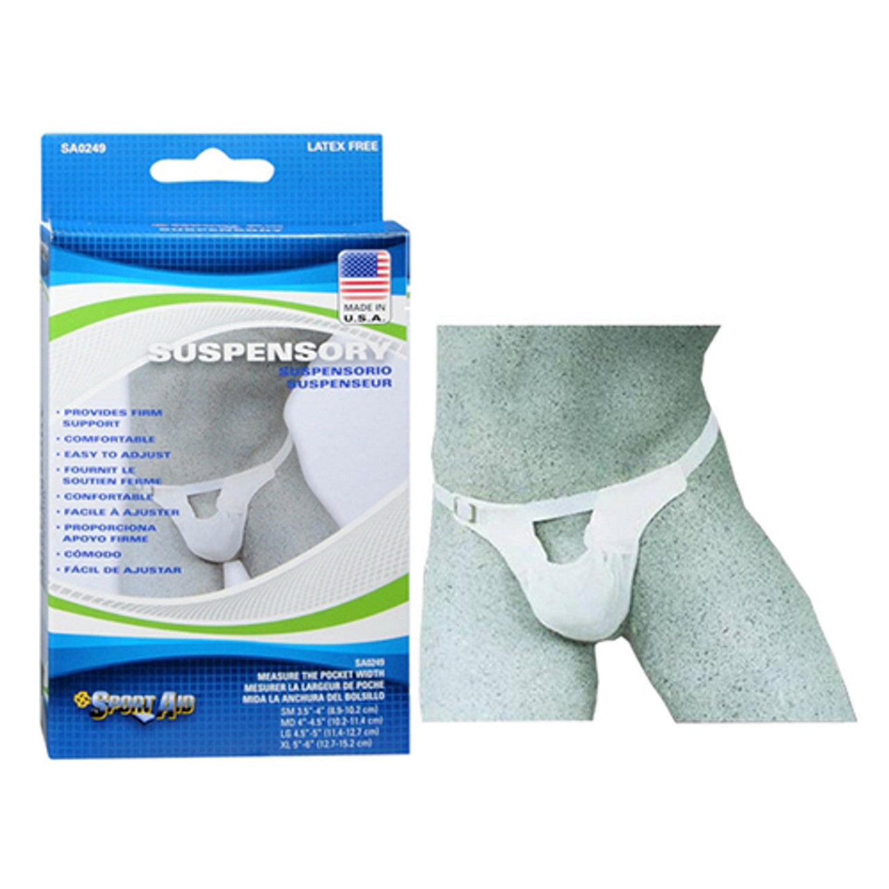 Suspensory With Elastic Waist Band, Small, Fits 3.5 Inches - 4 Inches, 1 Ea