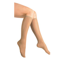 Loving Comfort Sheer Knee High Stockings 20 to 30Mmhg Closed Toe Women Black, Extra Large, 1 Pair