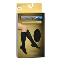 Loving Comfort Support Knee High Socks 8 to 15mm Closed Toe Womens Black, Small, 1 Pair