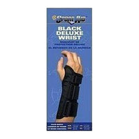 Scott Specialties Sportaid Black Deluxe Wrist Brace, Large, Right, Supports Braces, 1 Ea