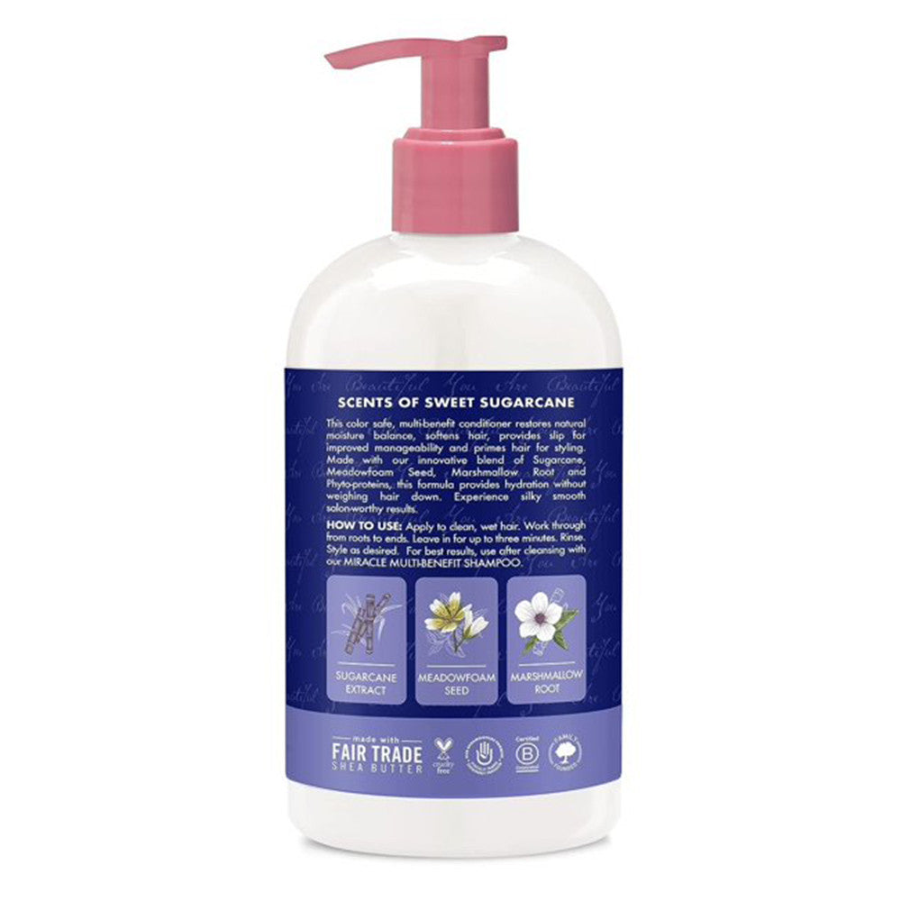 Shea Moisture Miracle Multi Benefit Hair Conditioner Pump, 13 Oz