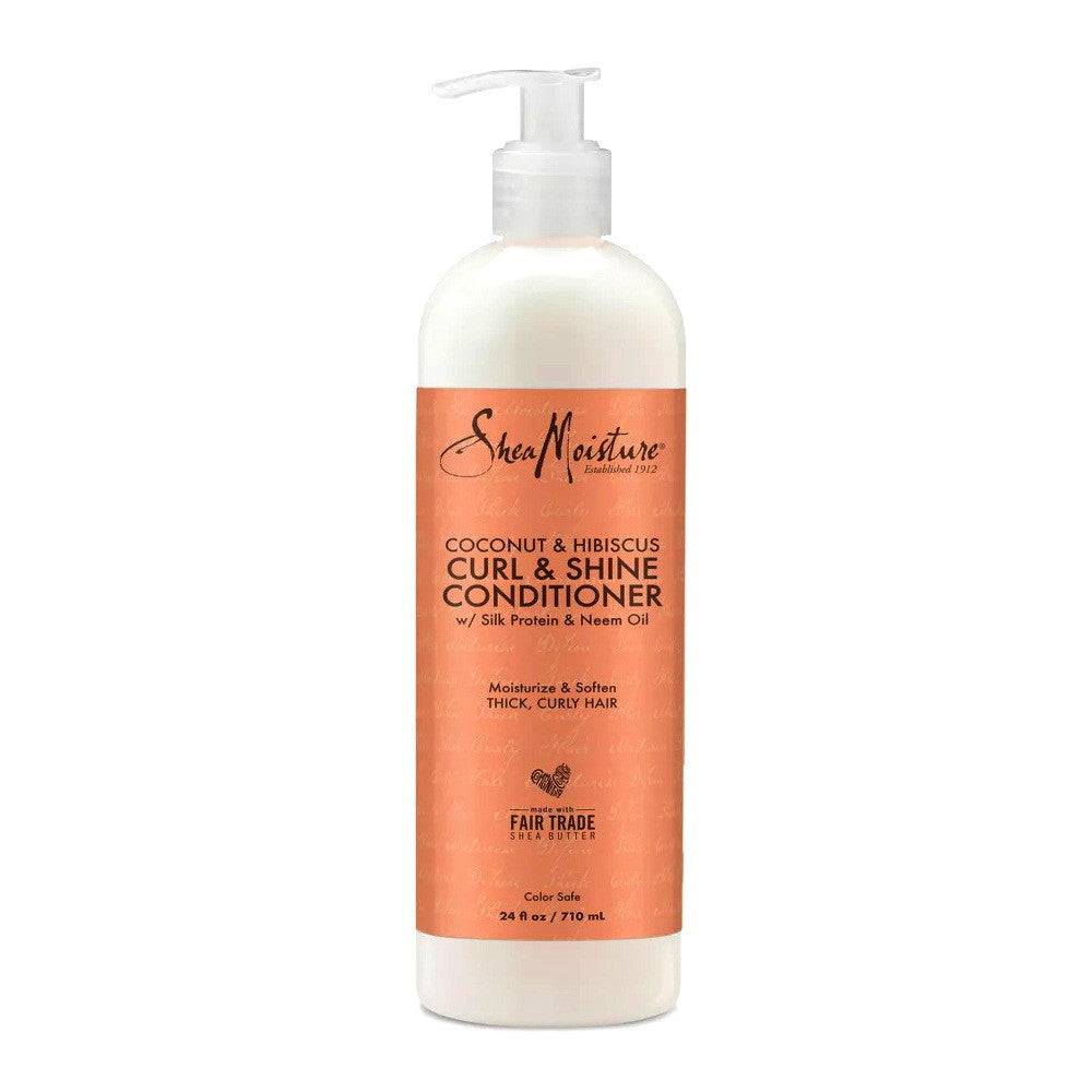 Shea Moisture Coconut And Hibiscus Conditioner For Dry Curly Hair, 24 Oz