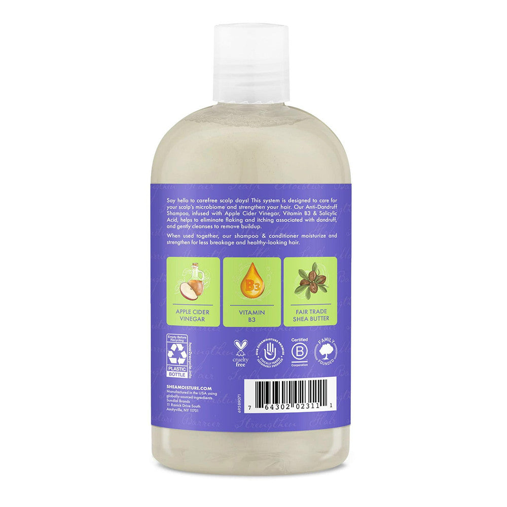 Shea Moisture Anti Dandruff Shampoo with Apple Cider Vinegar and Shea Butter, 13 Oz