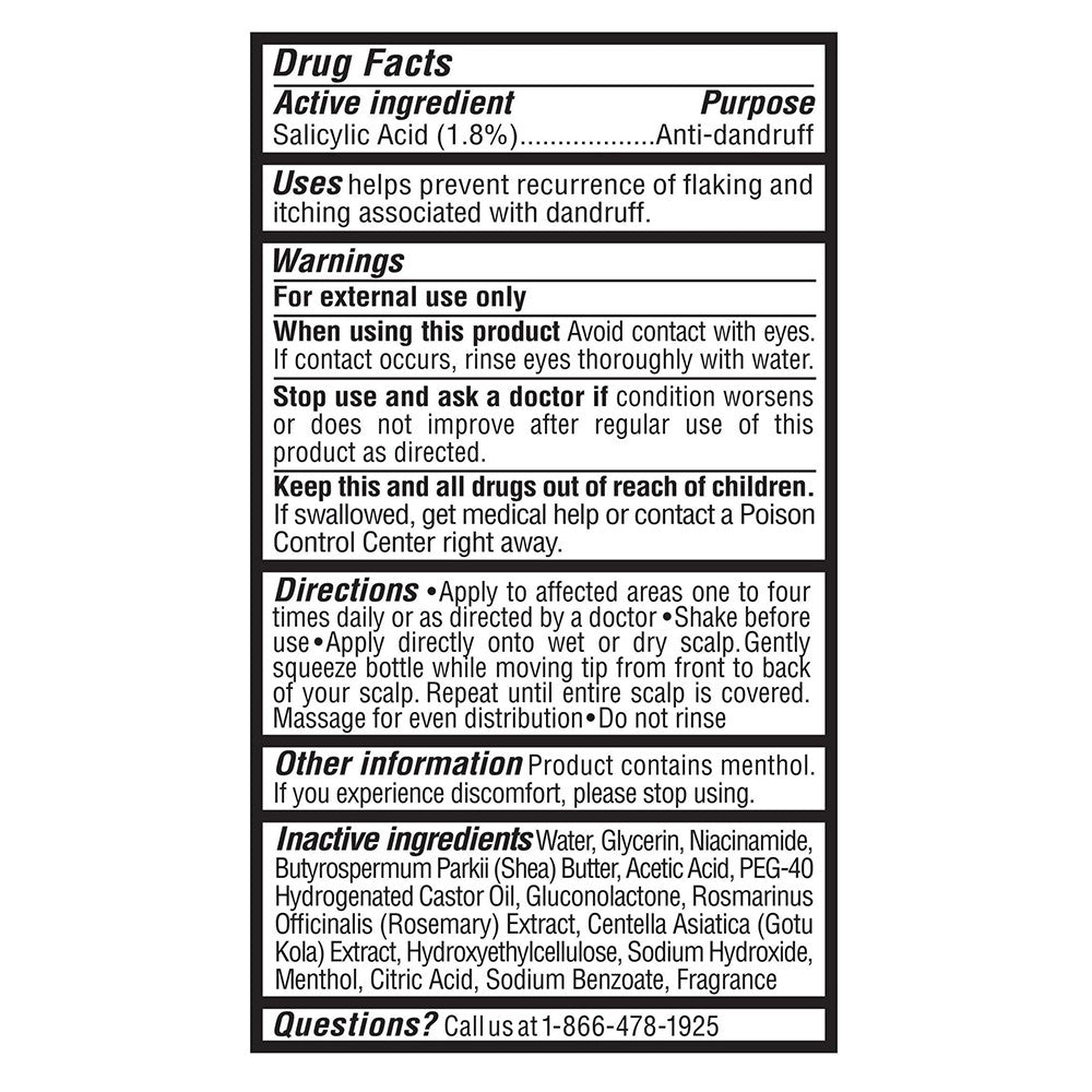 Shea Moisture Anti Dandruff Leave In for Stronger Hair with Apple Cider Vinegar and Shea Butter, 4 Oz