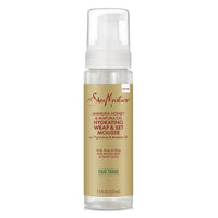 Shea Moisture Hydrating Wrap and Set Mousse for Hold and Shine Manuka Honey and Mafura Oil, 7.5 Oz