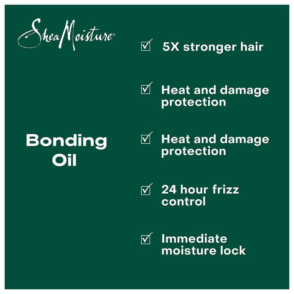 Shea Moisture Strengthen and Smooth Bonding Oil with Amla Oil, 3.3 Oz