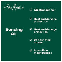 Shea Moisture Strengthen and Smooth Bonding Oil with Amla Oil, 3.3 Oz