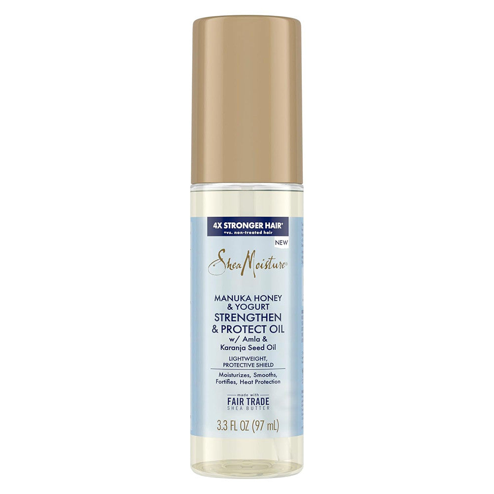 Shea Moisture Strengthen and Protect Hair Oil Manuka Honey and Yogurt for a Lightweight, 3.3 Oz
