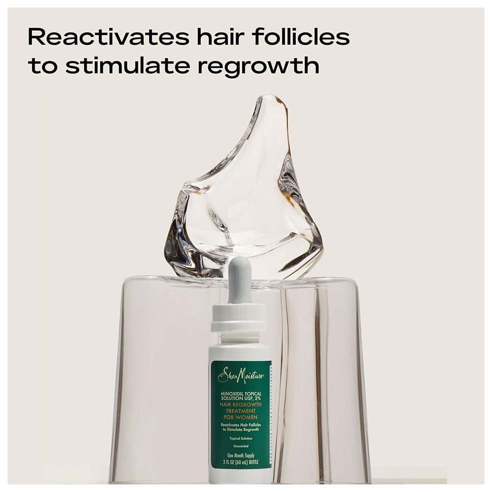 Shea Moisture Minoxidil 2% Hair Regrowth Treatment for Women, 2 Oz