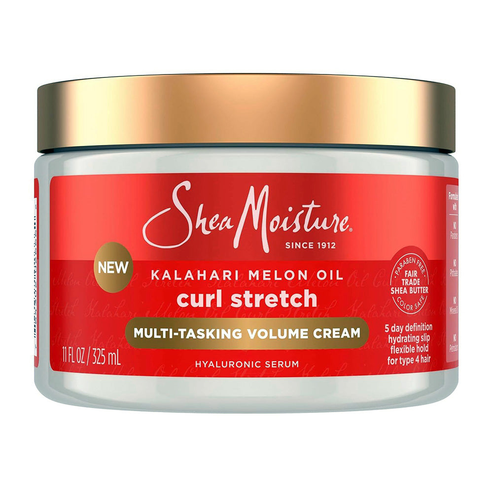 SheaMoisture Curl Stretch Multi Tasking Volume Cream with Hydrating Hyaluronic Serum 11Oz (325ml)