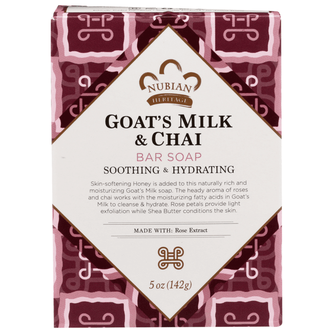 Nubian Heritage Goats Milk And Chai Soap Bar, 5 Oz