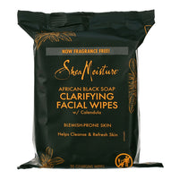 SheaMoisture African Black Soap Facial Wipes, 30 Ea