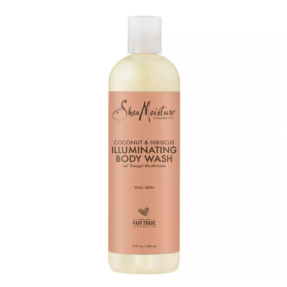 Shea Moisture Coconut and Hibiscus Illuminating Body Wash, Dull Skin, 13 Oz