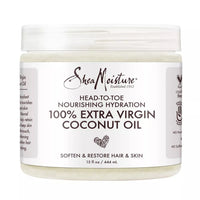 Shea Moisture 100% Extra Virgin Coconut Oil Head-To-Toe Nourishing Hydration Cream, 15 Oz