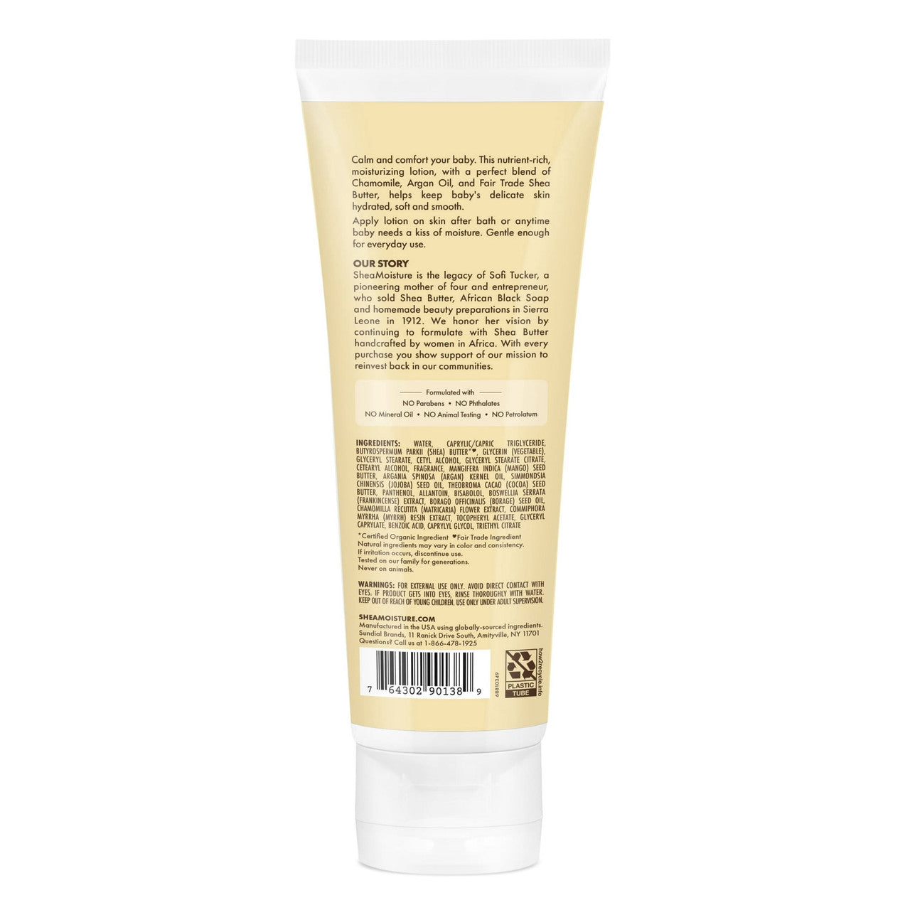 Shea Moisture Raw Shea, Chamomile & Argan Oil Baby Healing Lotion, 8 Oz
