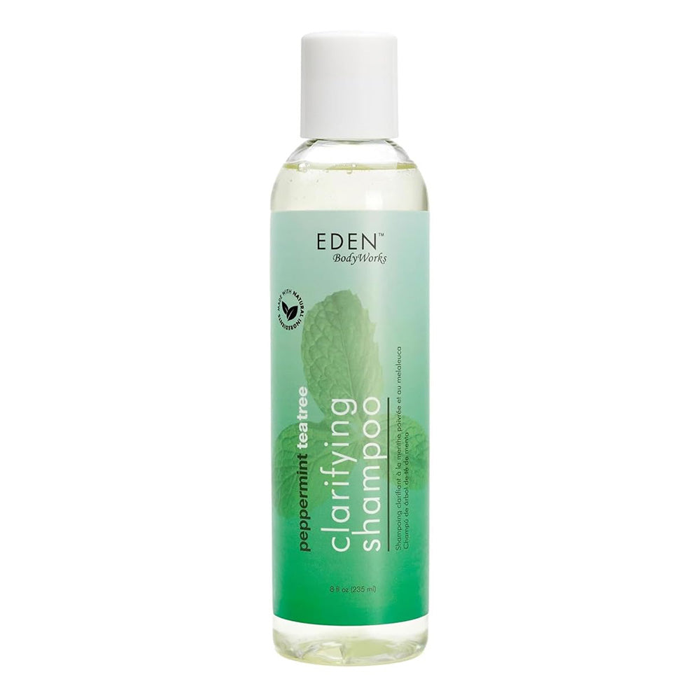 Eden Body Works Peppermint and Tea Tree Clarifying Hair Shampoo 8Oz (235ml)