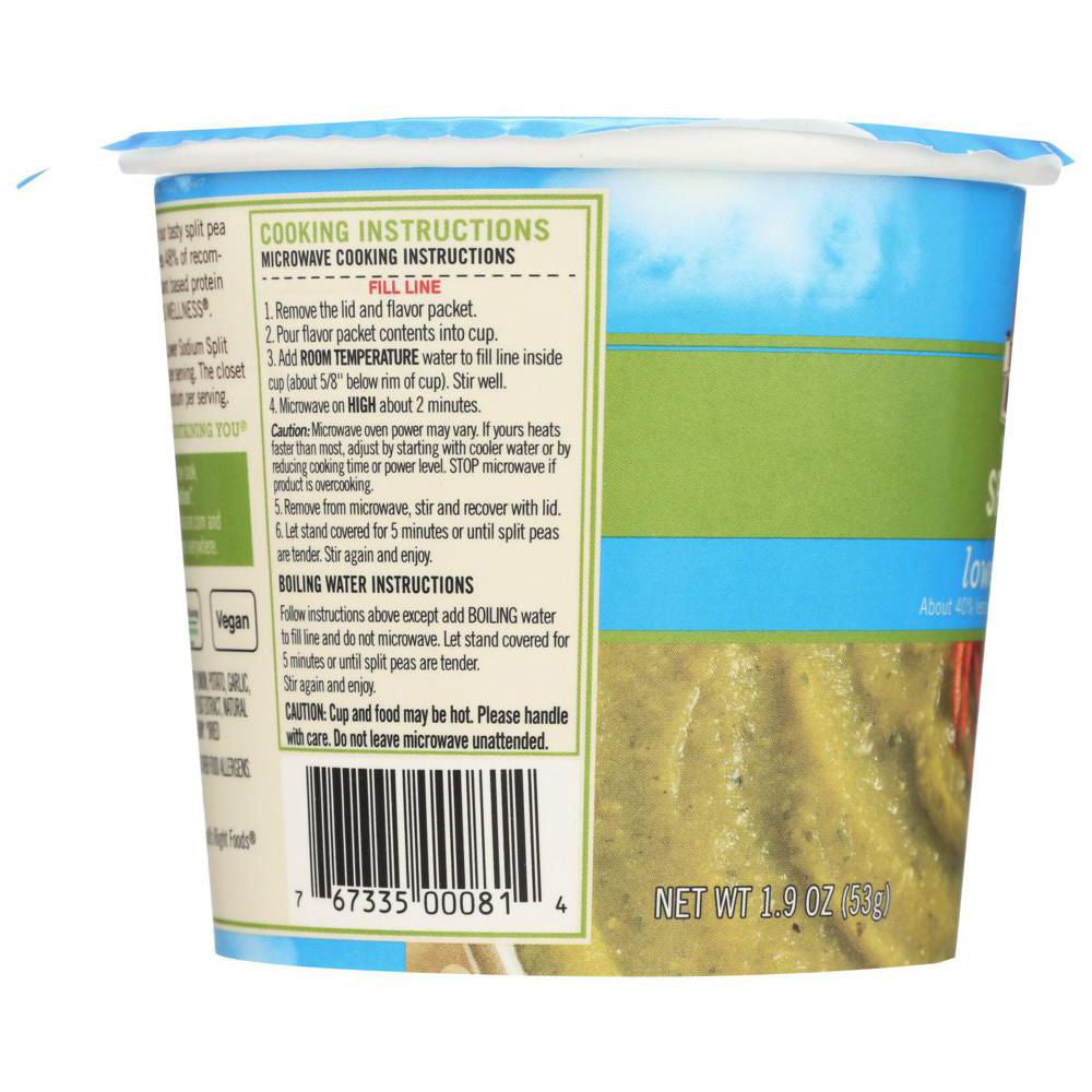Dr.McDougall's Split Pea Lower Sodium Vegan Soup, 1.9 Oz