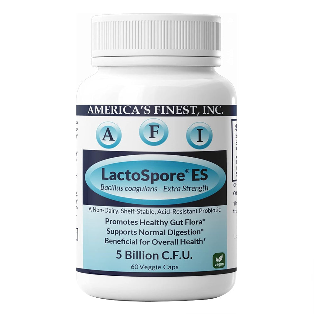 AFI LactoSpore Extra Strength Capsules for Digestive and Immune Support 60Ea