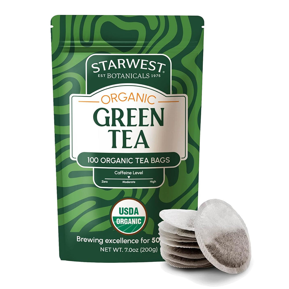 Starwest Botanicals Organic Green Tea Bags 7Oz (200g) 100Ea