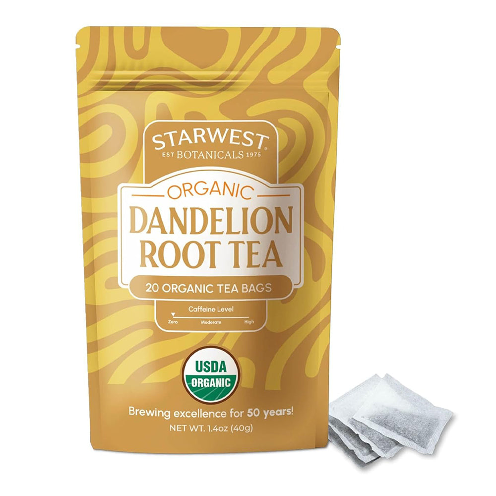Starwest Botanicals Organic Dandelion Root Tea Bags 1.4Oz (40g)