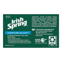Irish Spring Moisture Blast Deodorant Bar Soap, 3 Ea, 3.75 Oz