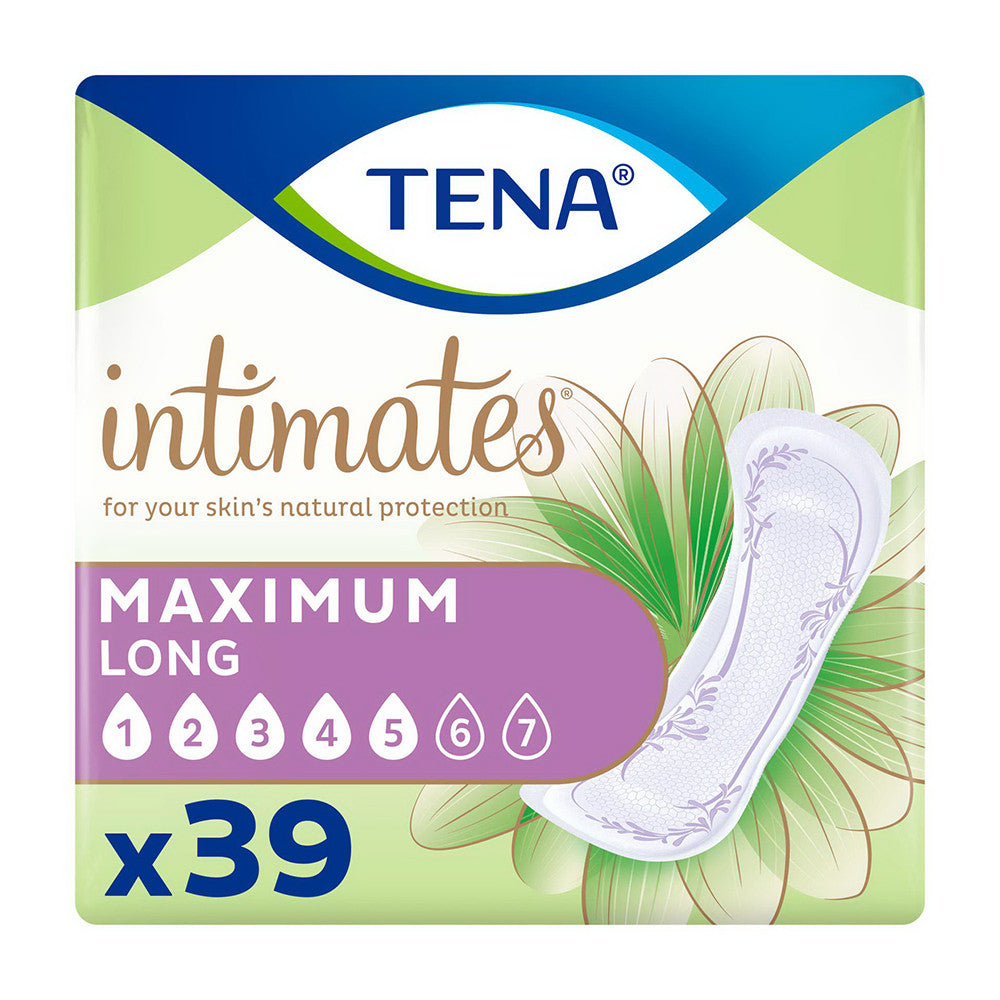 Tena Sensitive Care Extra Coverage Long Pads, 39 Ea