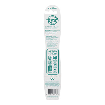 Toms Of Maine Adult Toothbrush Naturally Clean, Medium - 1 Ea