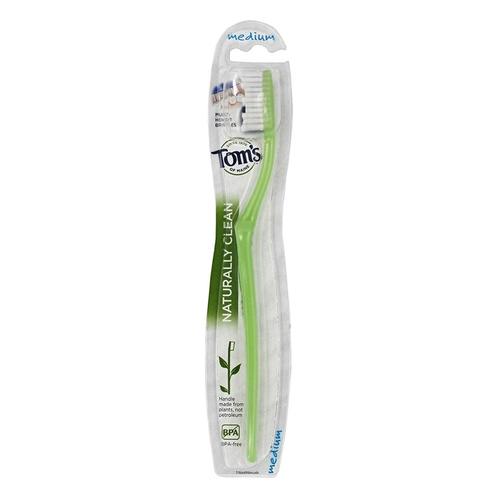 Toms Of Maine Adult Toothbrush Naturally Clean, Medium - 1 Ea