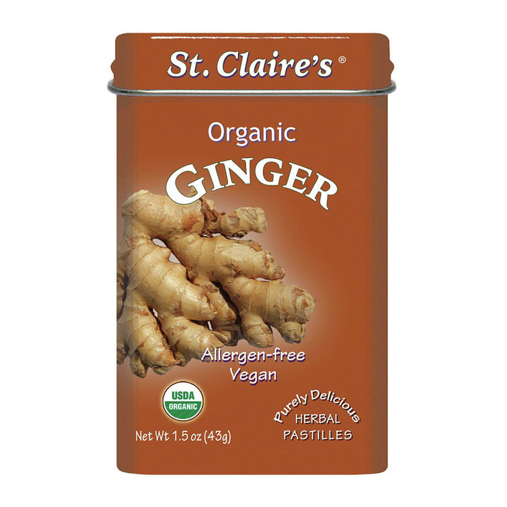 St Claires Organics Organic Ginger Snaps Mints, 1.5 Oz