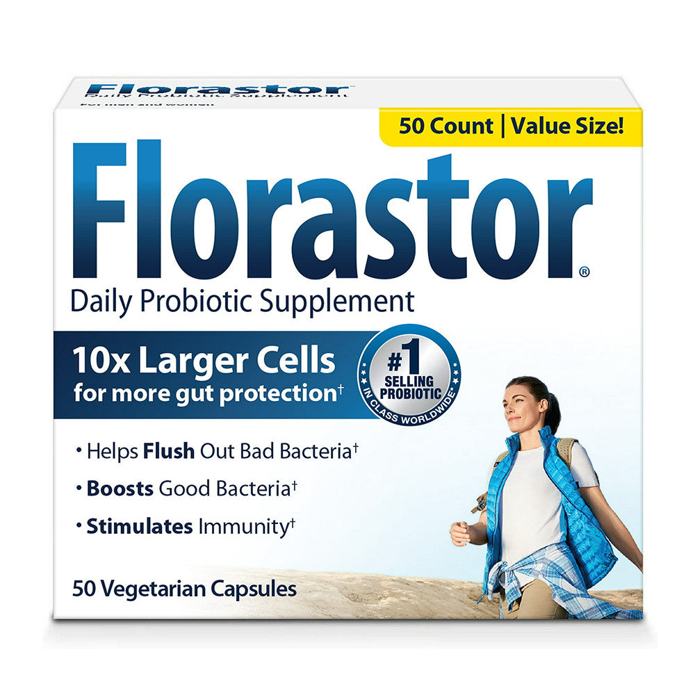 Florastor 250 Mg Probiotic Maximum Strength Capsules, 50 Ea