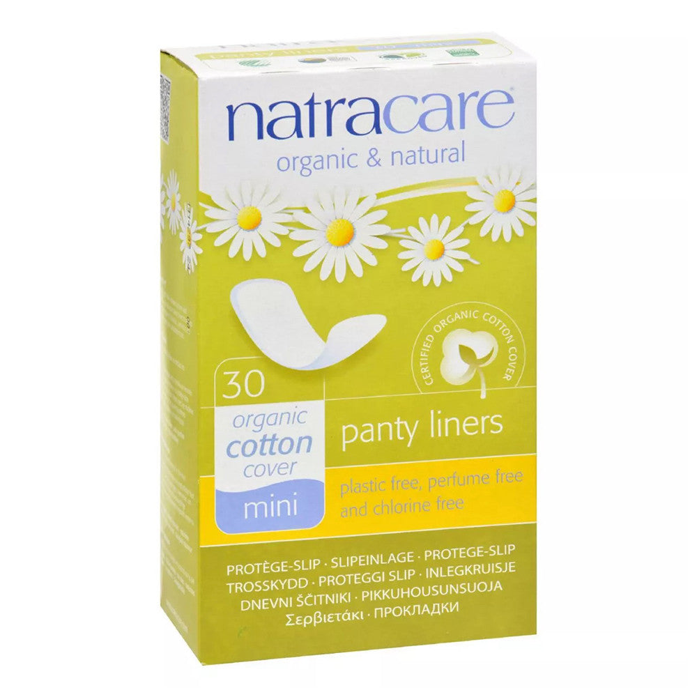 Natracare Organic Cotton Natural Panty Liners Mini - 30 Ea