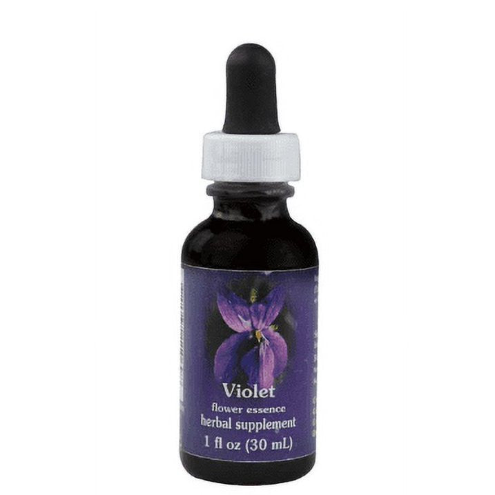 Violet Herbal Supplement Dropper By Flower Essence - 1 Oz