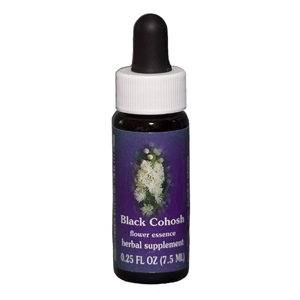 Flower Essence Black Cohosh Dropper for Confidence Support 0.25Oz (7.5ml)