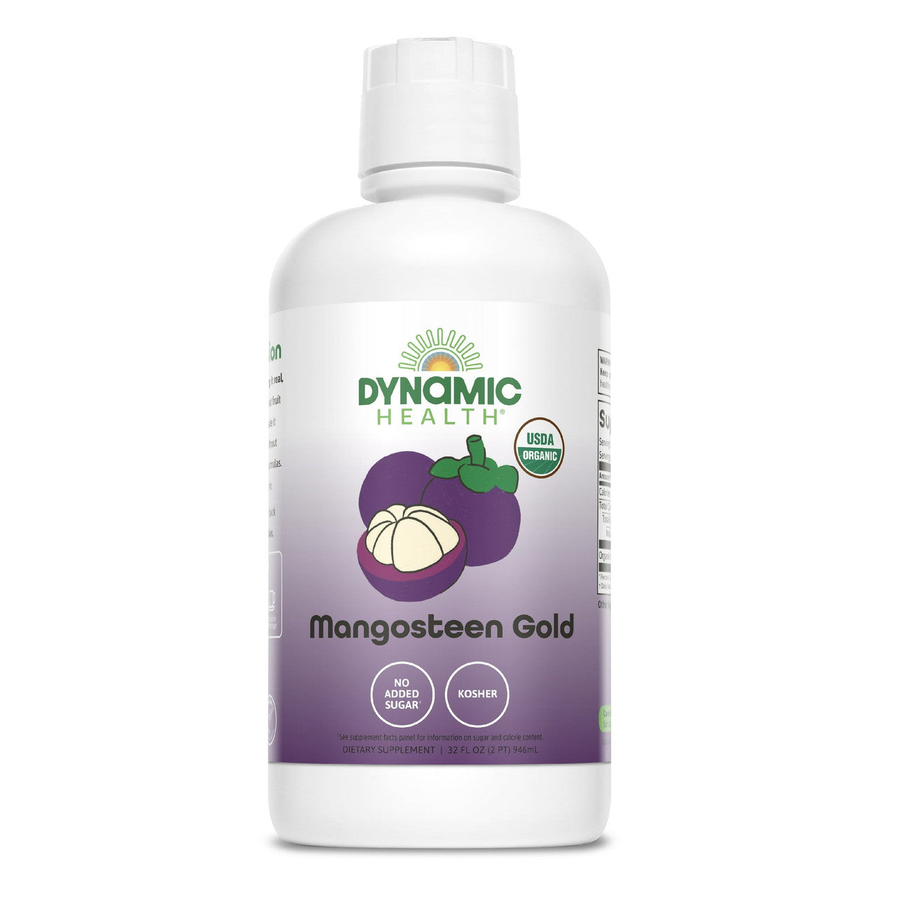 Dynamic Health Pure Mangosteen Gold Juice, 32 Oz