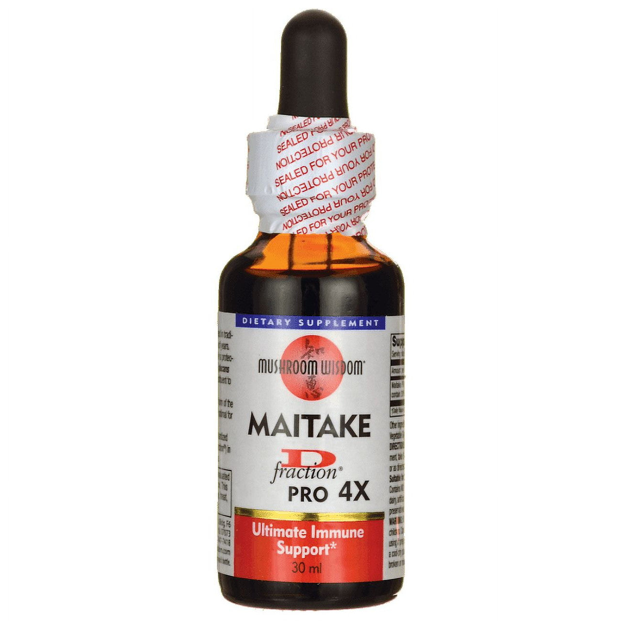 Mushroom Wisdom Maitake D-Fraction PRO 4X Liquid Supplement, 1 Oz