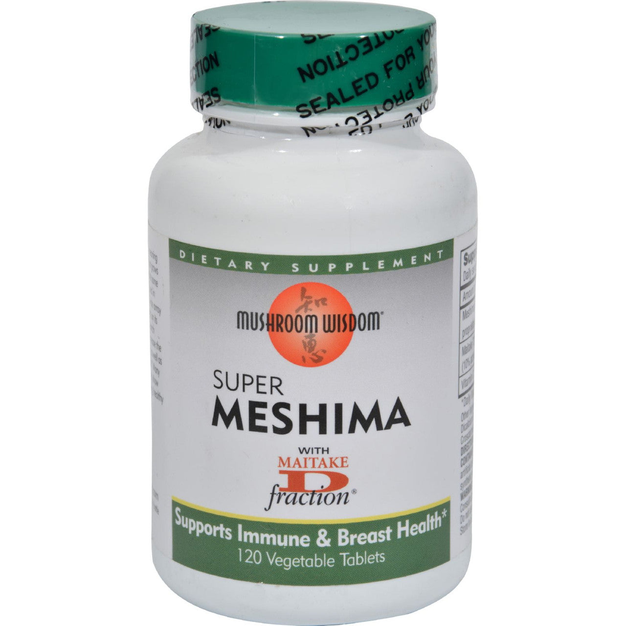 Mushroom Wisdom Super Meshima Vegetarian Tablets, 120 Ea
