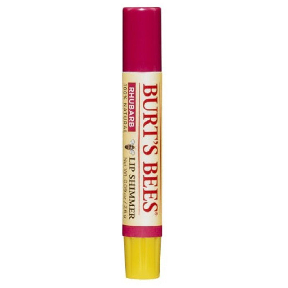 Burts Bees Lip Shimmer Rhubarb Natural Moisturizing Tint 0.09Oz (2.6g)